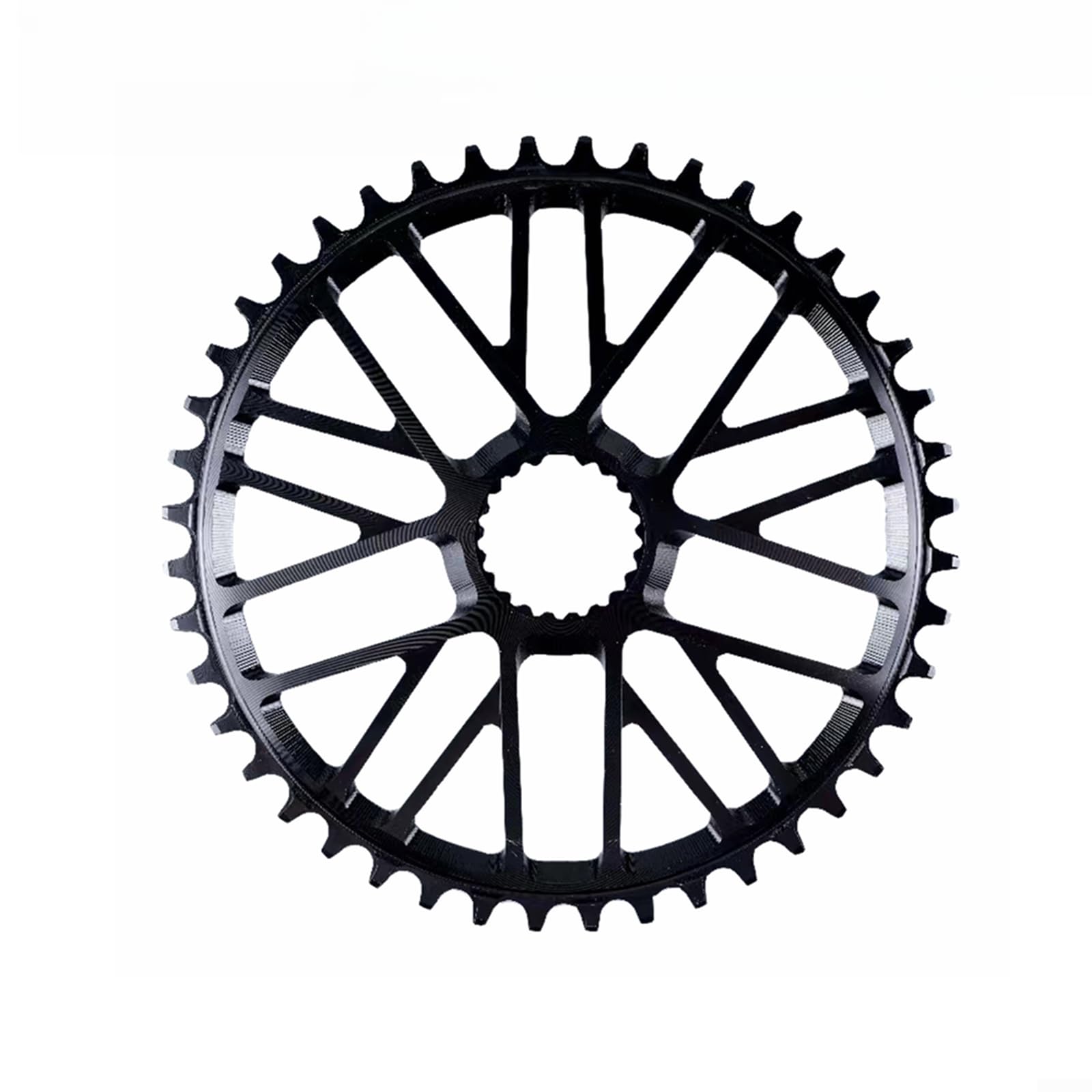 Plateau de vélo en alliage 7075 rigide et léger Gr01 44 dents noir usiné CNC
