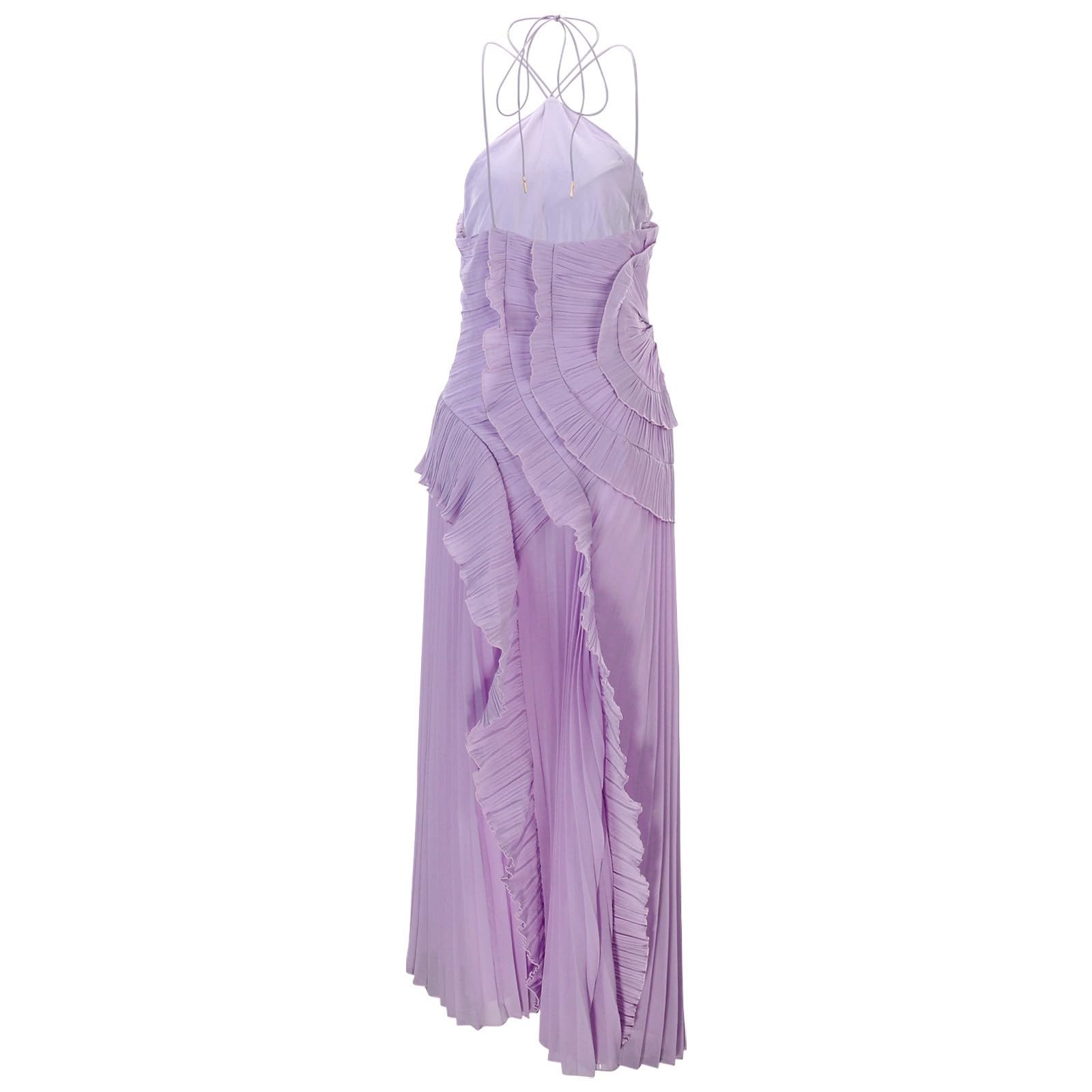 Générique Damska długa sukienka Bohemian Fluid Maxi Casual Lato Szykowna Elegancka Luźna Plaża Lekki Wygodny Kwiatowy Nadruk Okrągły Dekolt Z Długim Rękawem A39