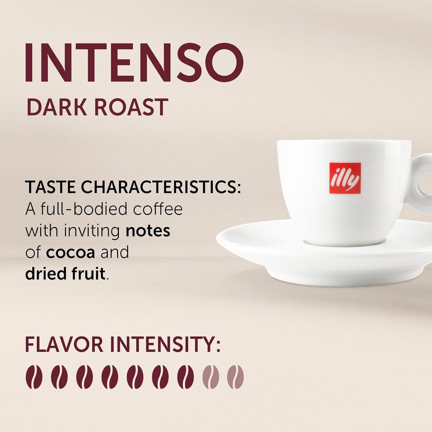 illy, Kaffee in E.S.E-Kaffeepads Geröstetes INTENSO, 100% Arabica mit Noten von Kakao und getrockneten Früchten, Voller und kräftiger Abgang, 12 Packungen mit 18 kompostierbaren Pads