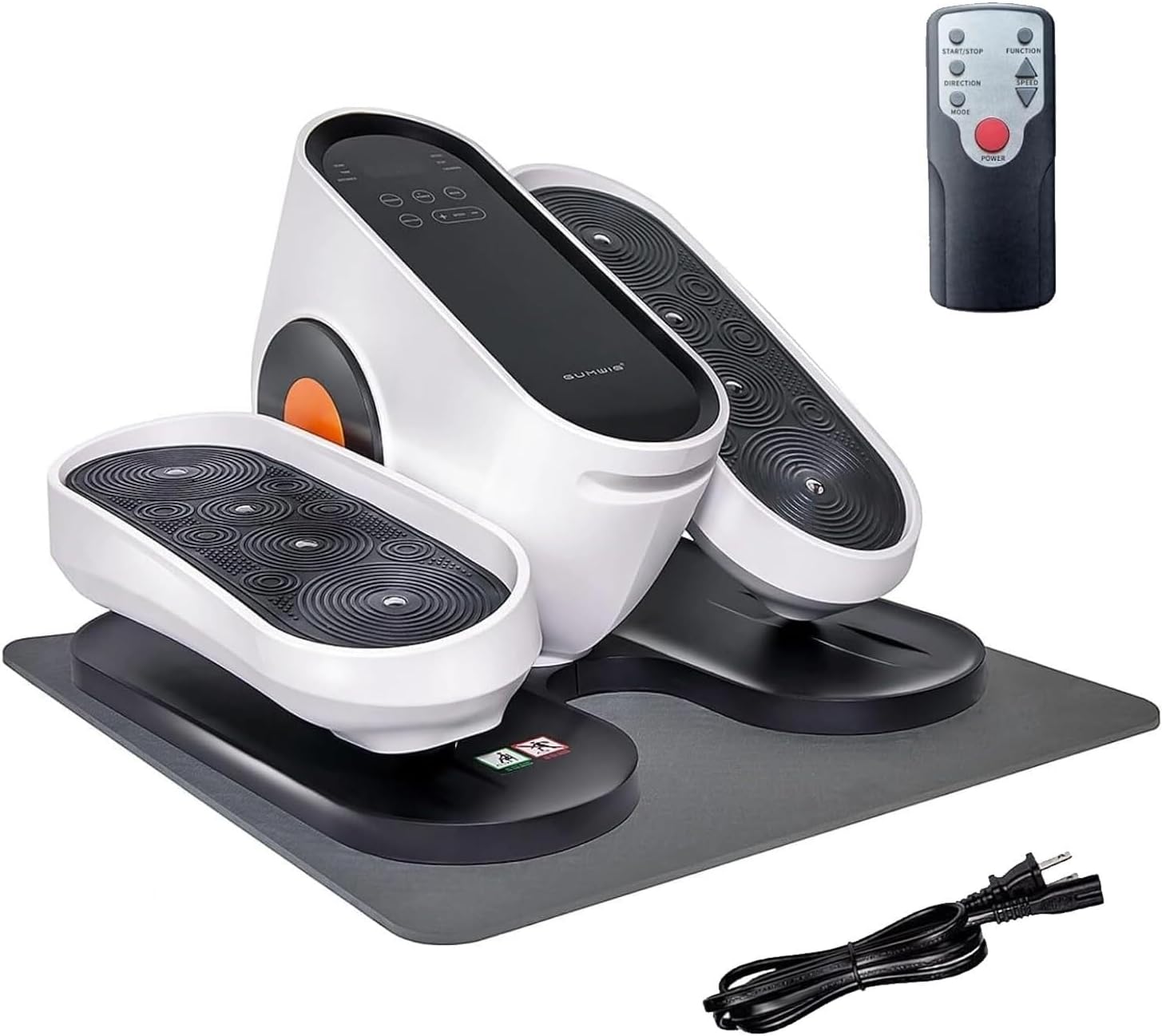 Portable Electric Seated Pedal Trainer, Under Desk Elliptical Machine with Remote Control
