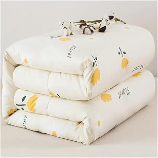Cotton Comforter Queen Size Full Naked Sleep-Grade Washable Cotton Pure Quilt Single Thickened Warm Air-Conditioning(C,220x240cm(5KG))