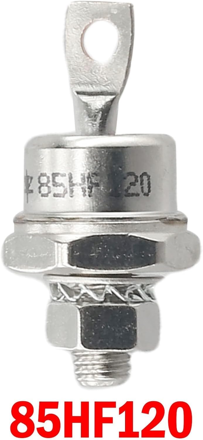 85A 1200V Diode Rectifier - Negative Anode Stud Mount with 6mm Screw for Welding Machines, Machine Tool Control, Power Supplies, Battery Charging (85HF120)(85HF120)