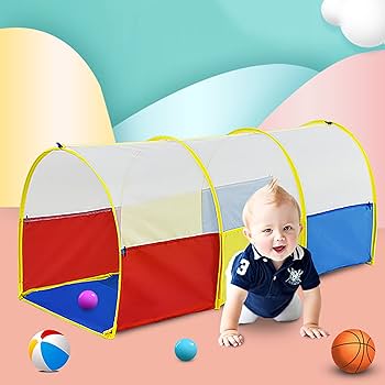 122 知育遊具トンネル Amazon | トンネル 子供 折り畳み式 コンパクト 室内 滑り台 キッズ