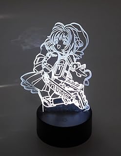 WS Designs Card Captor Sakura Anime Roller Blade Laser Engraved 3D Effect Acrylic LED Desk Top Night Lamp
