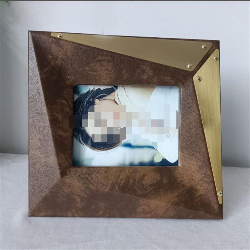 Leather photo frame, lightweight home decoration, table setting