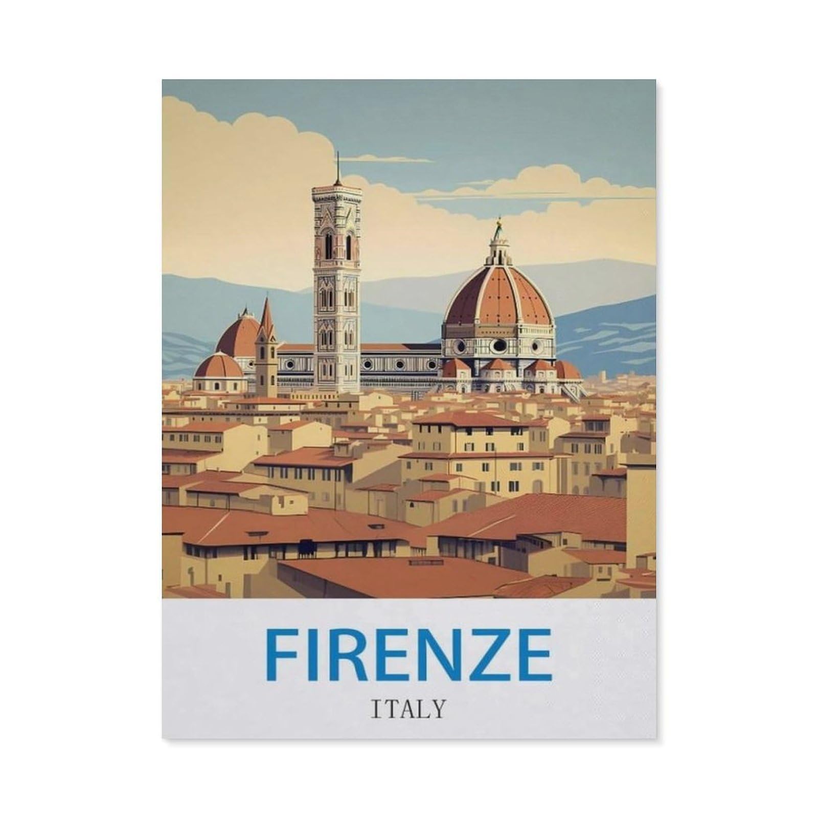 BEAYODKP DIY 5D Diamond Painting Kits，Firenze Italy，Diamond Painting for Beginner Adults Rhinestone Numbered Diamond Arts Home Wall Decor（40 x 50 cm/15.74 x 19.68 inches）-CO63