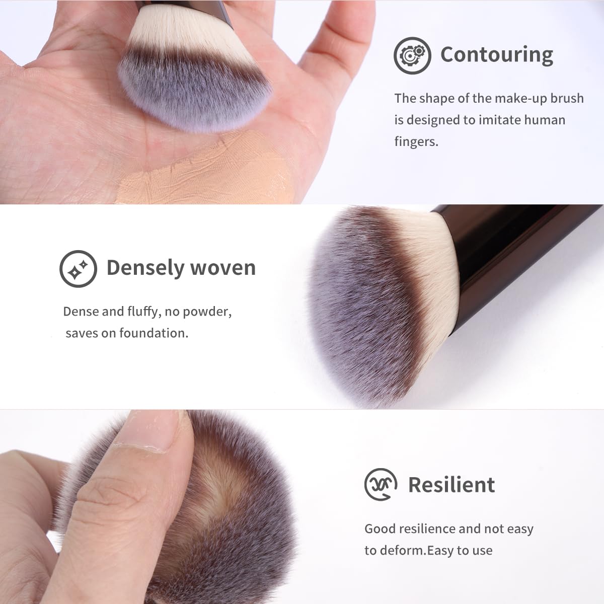 MAANGE Set di 20 pennelli da trucco con custodia, pennelli kabuki a doppia punta, pennelli per fondotinta, correttore, ombretti, crema, cosmetici, blush, strumenti per il trucco del viso, con custodia