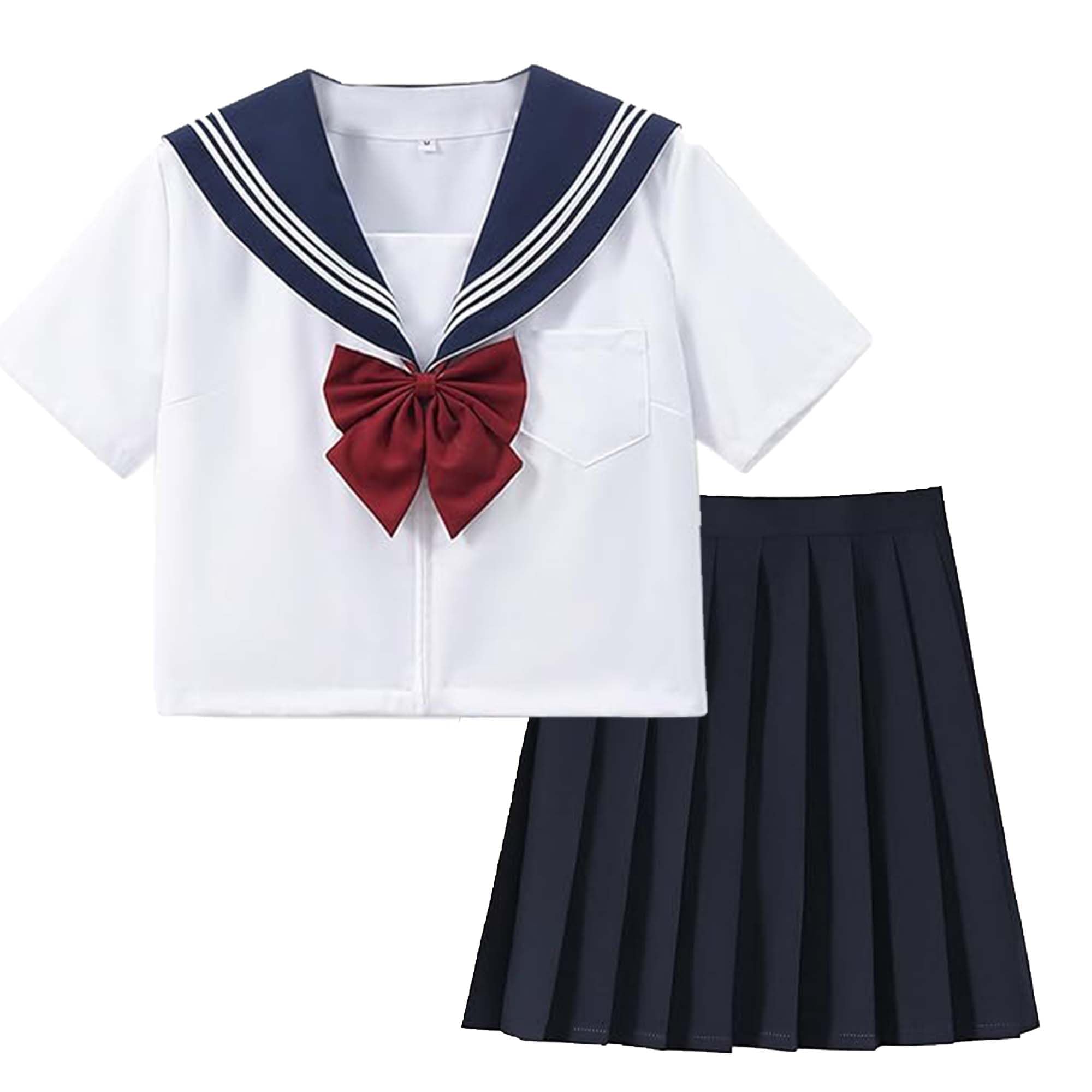 Amazon.co.jp: [TATSUTOMO] セーラー服 コスプレ 3点セット 半袖対応