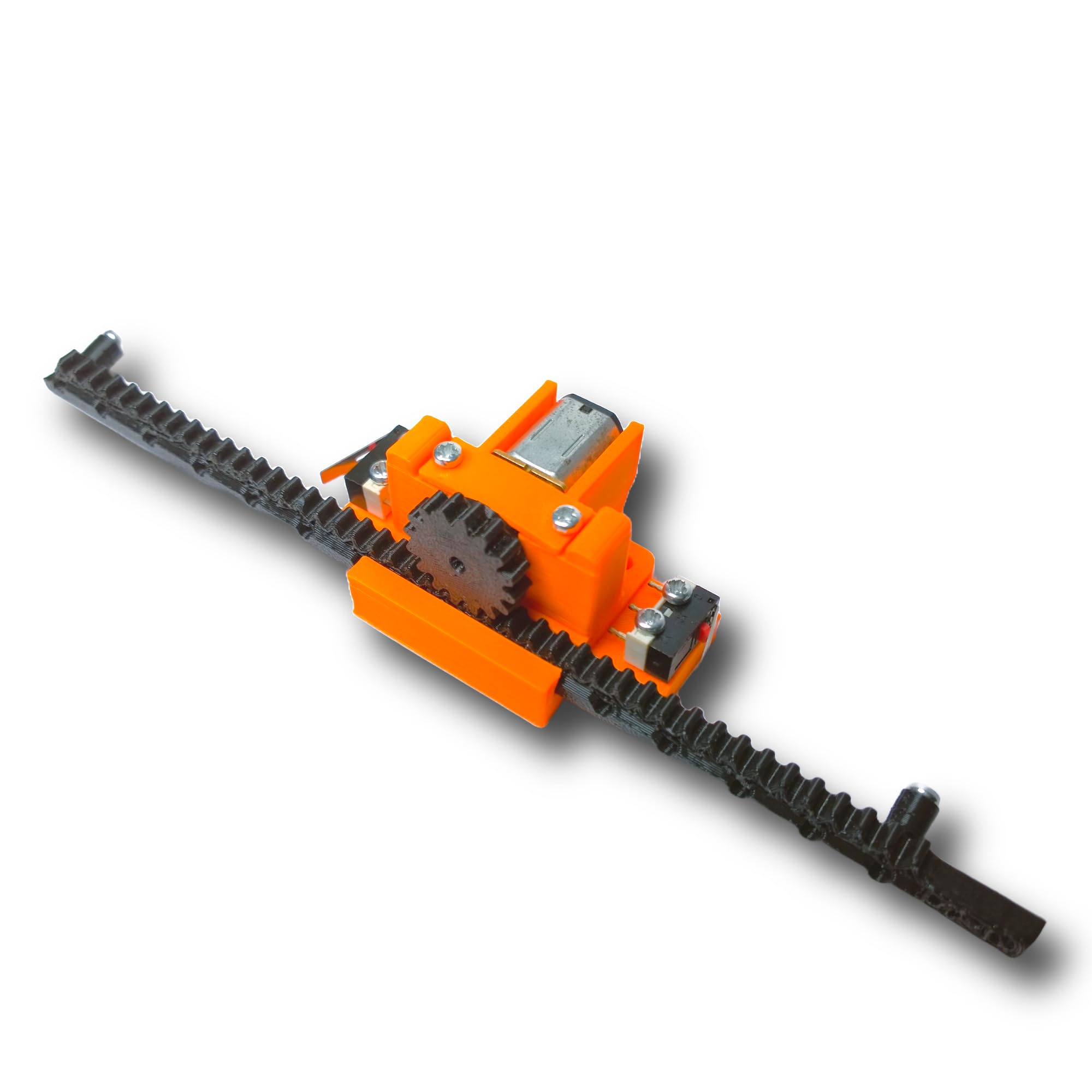 N20 Rack and Pinion Linear Motion Kit with Adjustable Limit Points | 3D Printed Mini Linear Actuator for DIY Robotics and CNC Projects (Motor and Switch Not Included)-image-34
