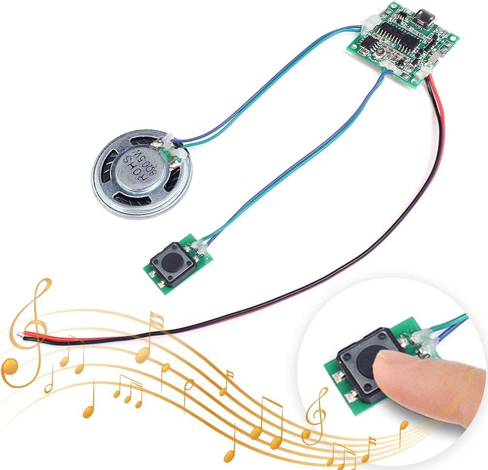 Amazon.com: Icstation Recordable Sound Module, Button Control Sound ...