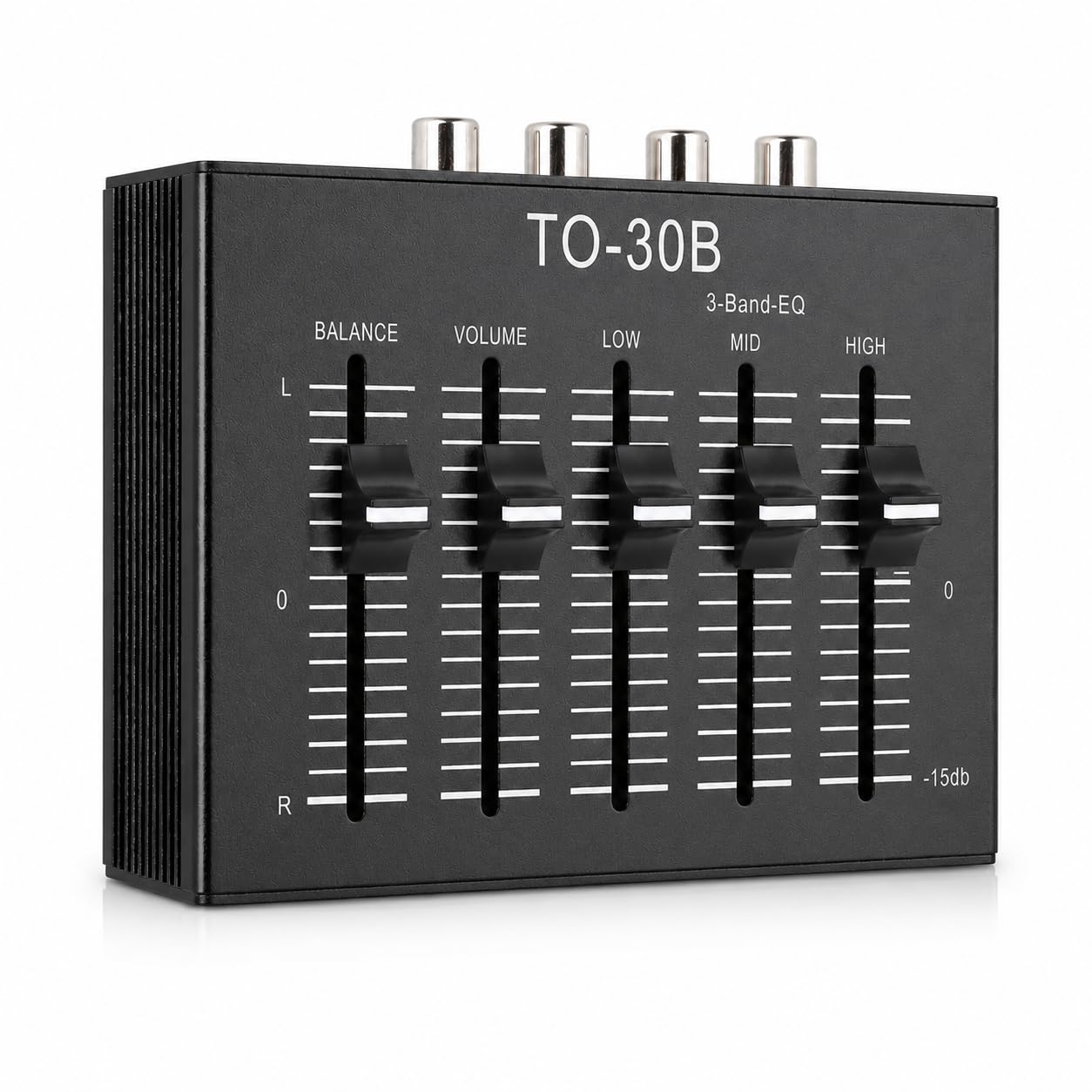 Diyeeni Phono Pré-amplificador EQ 2, equalizador de 3 bandas com controle de volume,