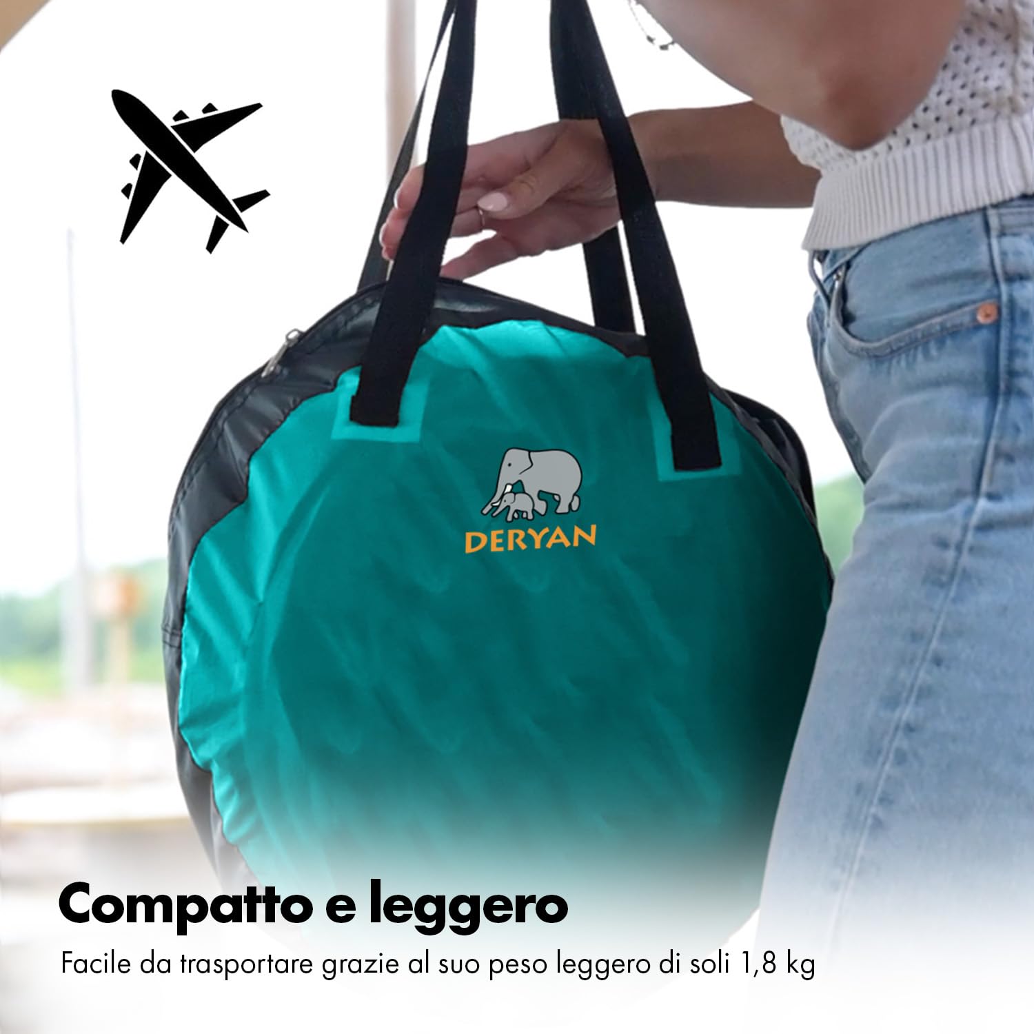 Deryan Air, Baby Luxe Lettino/Tenda da Viaggio, Blu