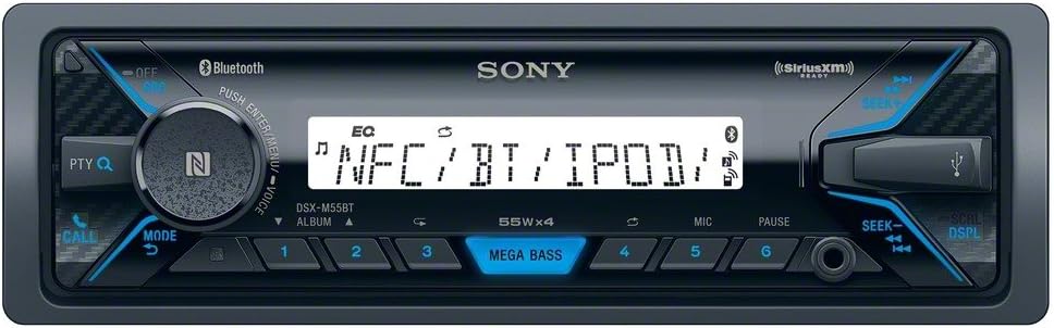 Sony DSXM55BT Bluetooth Marine Digital Media Stereo Receiver SiriusXM Ready