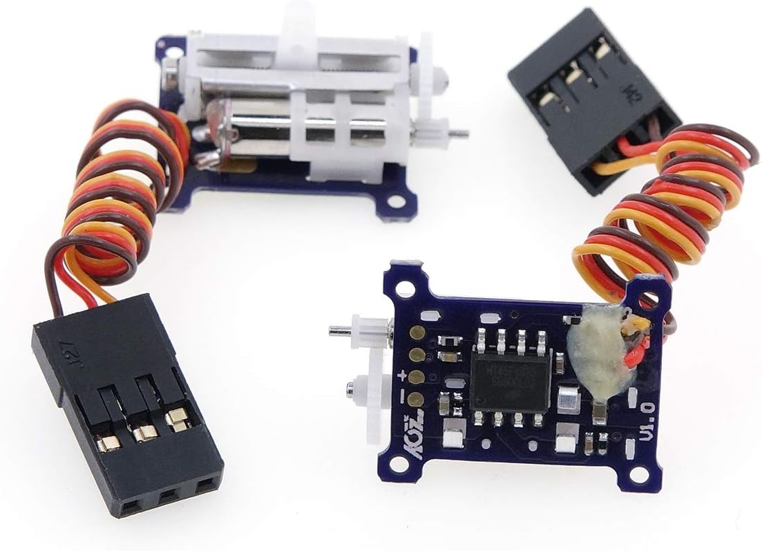 AGFRC Micro Linear Servo - 2PCS Upgrade 9mm 1.5g Digital Linear Coreless Tail Servo for Mini Aircraft (JR-Left & Right)