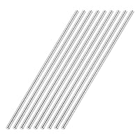 Vista 174 de uxcell Varilla redonda sólida de acero inoxidable 304 de 0.197 in x 5.906 in para manualidades de bricolaje - 10 piezas