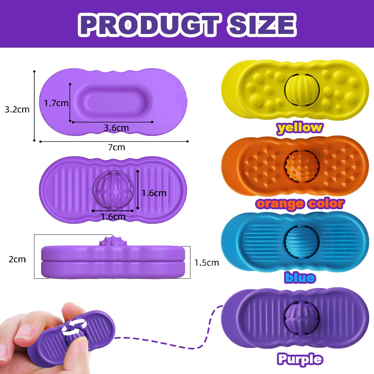 Worry Stones, Fidget Toys, Sensory Toys, Fidget Toys for Kids Sensory Toys For Autism - Image 2