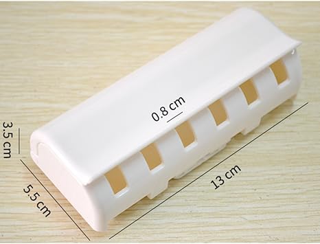 Eslite Toothbrush Holder with Cover (Ivory White)