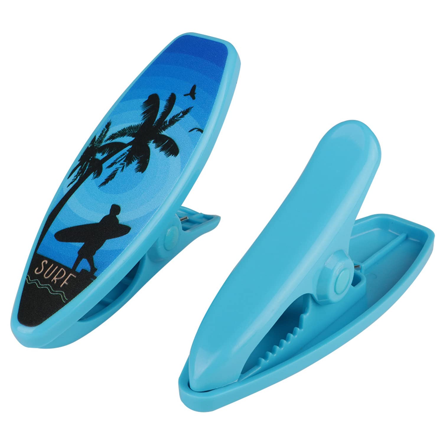 Clip per asciugamani da spiaggia in plastica, mollette per asciugamani da spiaggia, mollette per asciugamani da spiaggia, per lettini, sdraio, sedie, lavanderia (6 pezzi