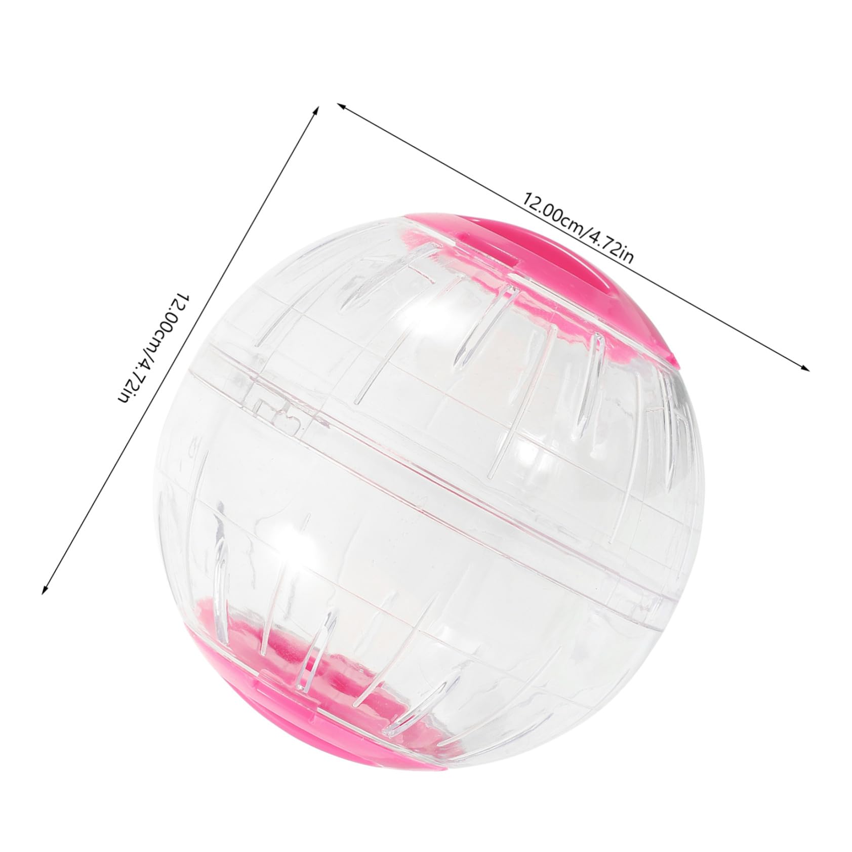 BESPORTBLE Boule de Course pour Hamster Transparente, Lot de 4, Plastique