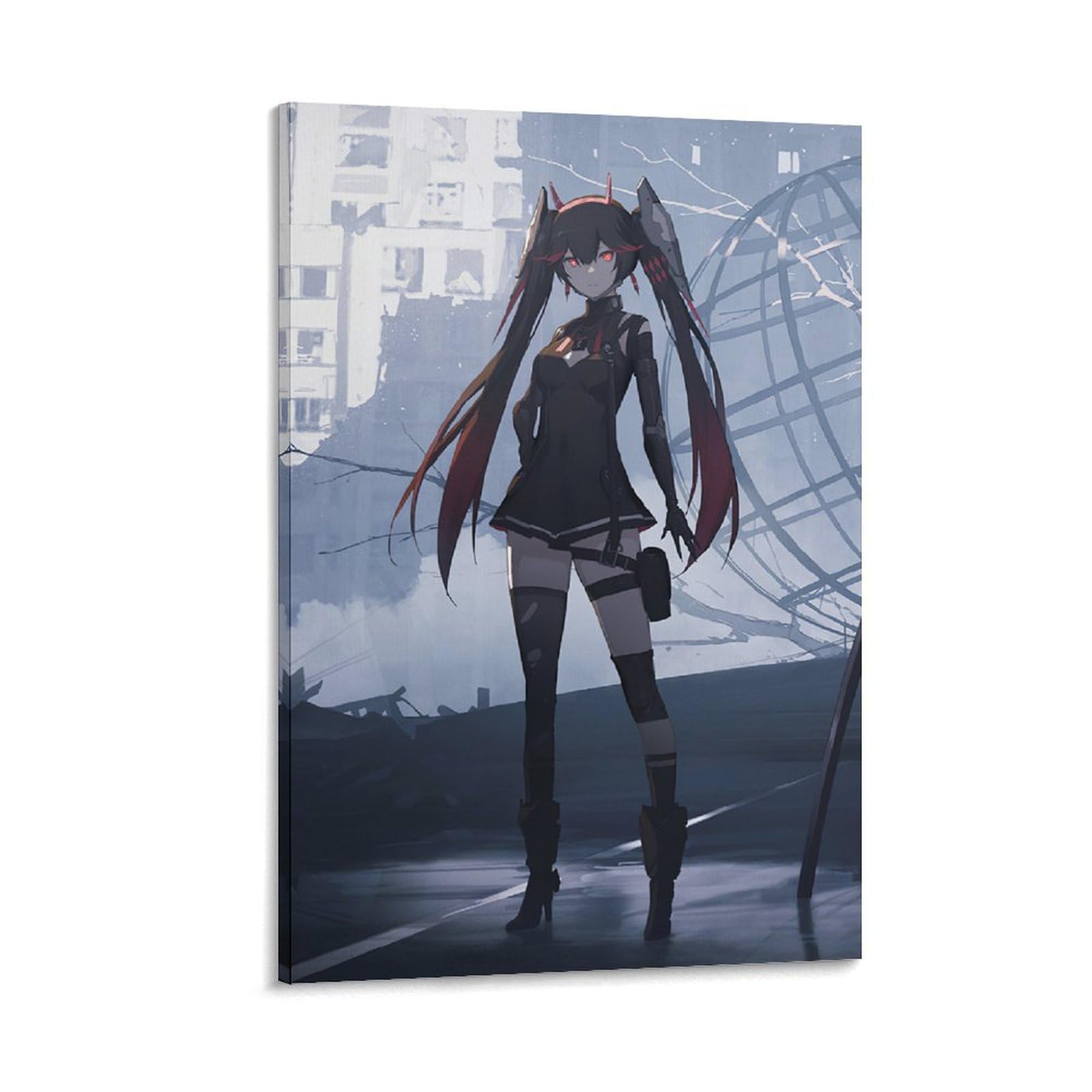 アニメポスター　ROLLING CRADLE 　印刷物　アート　アニメポスター Amazon｜Rella Anime Girls ブルーヘアボーカロイドポスター