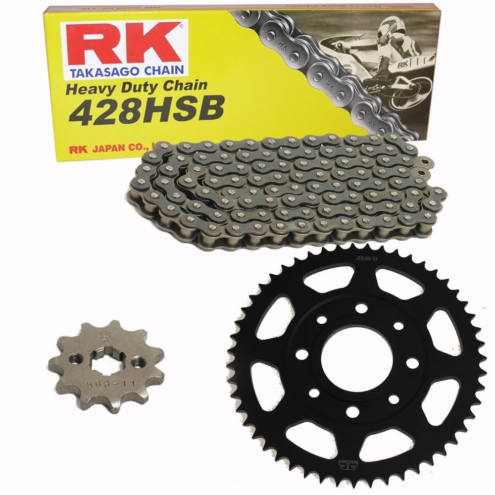 RK JAPANChain Set Suitable for Kymco CK1 125 14-16 Chain RK 428 HSB 122 Open 15/38