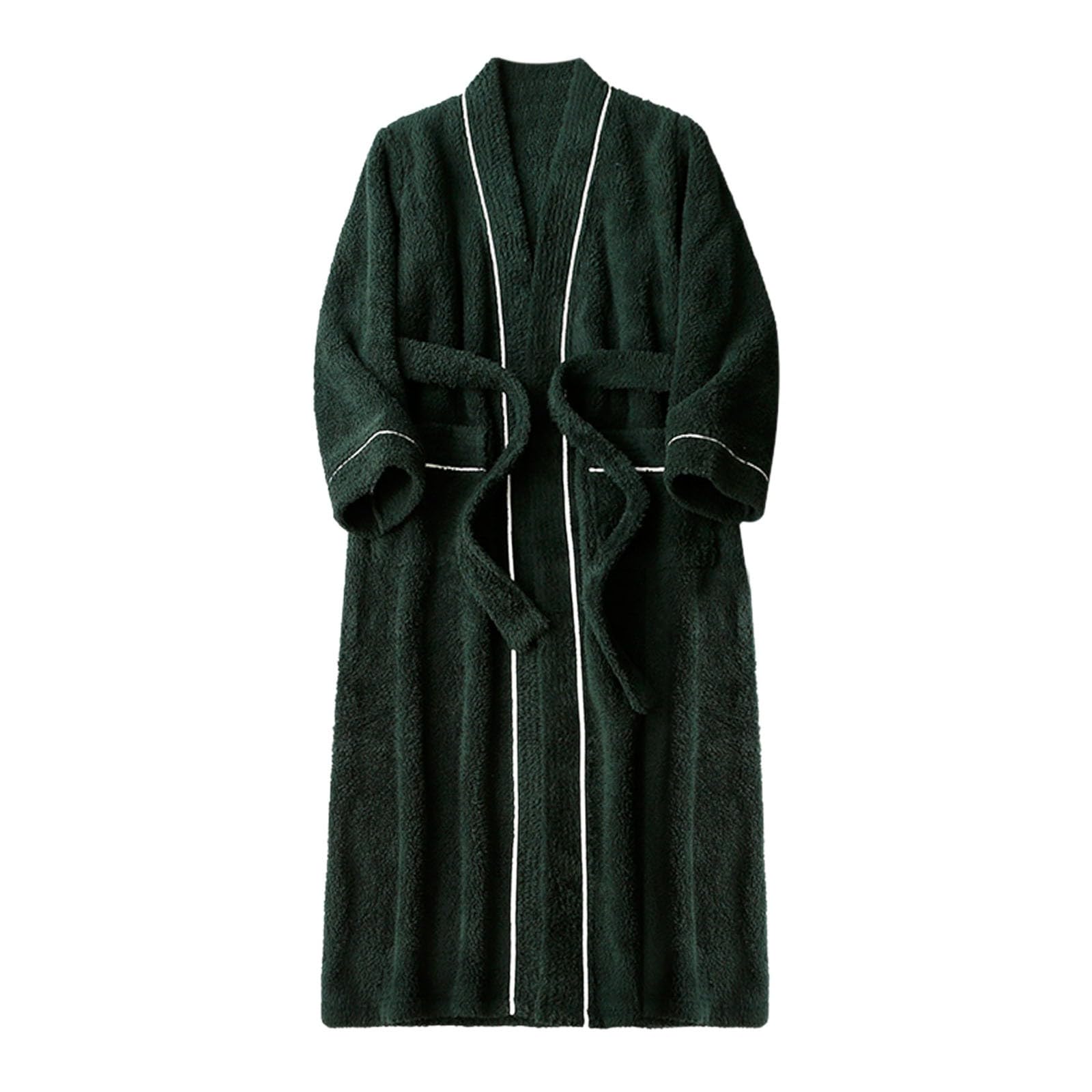 Schlafanzug Herren Lang Frühling Und Autumn Sleepwear Set Zweiteiliger Nightwear Total Comfort Langarmshirt Schlafanzughose Weich Nachtwäsche Loungewear für Nacht Entspannung Winterpyjama