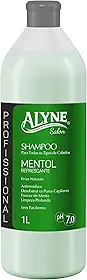 Alyne, Shampoo para cabelos, Mentol, 1 Litro, Verde