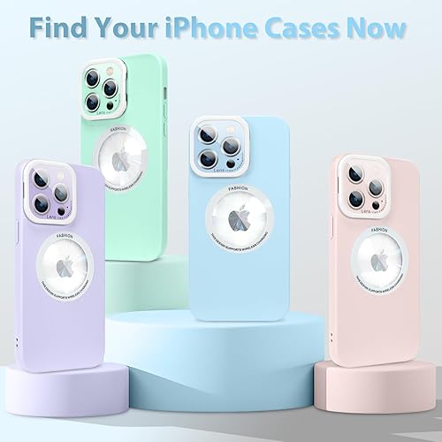 Miniatura 8 de OOK Funda magnética diseñada para iPhone 14 Pro Max, linda funda compatible con Magsafe, con funda para lente de cámara, soporte, antiarañazos, a