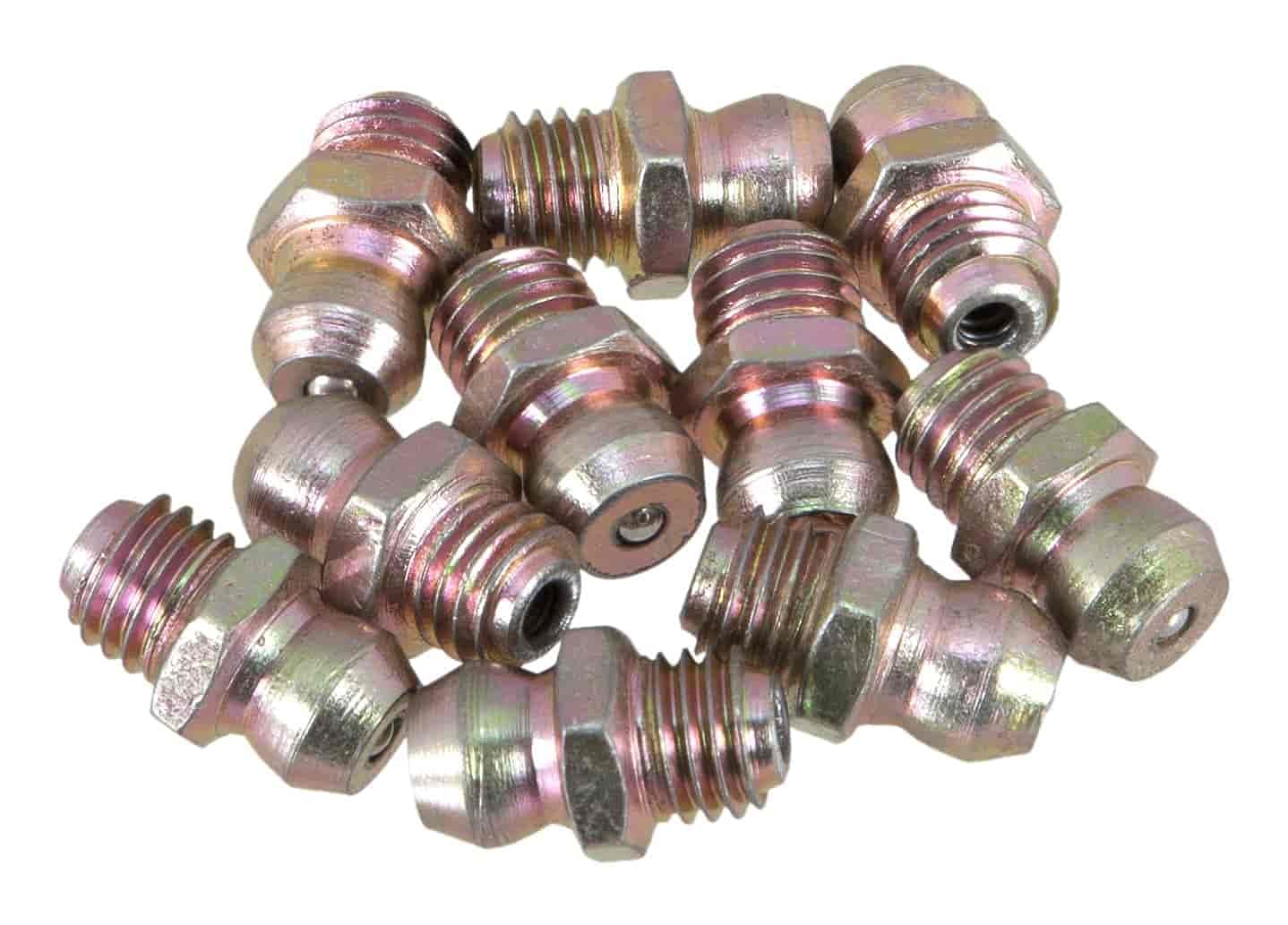 Wilmar W54240 Grease Fitting, 1/4-In. x 28 Straight, 10-Pk. - Quantity 1