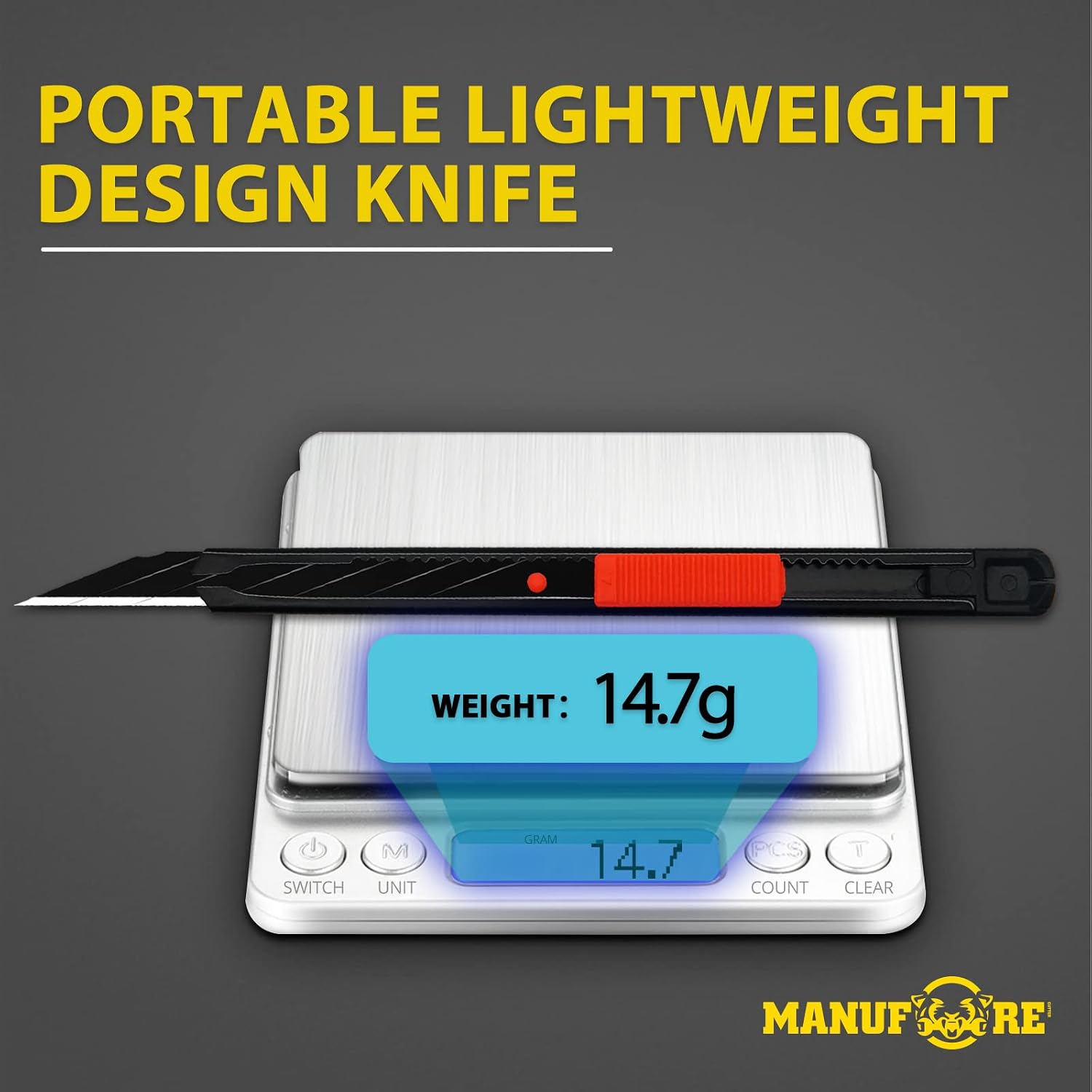 MANUFORE 34pcs Hobby Knife and 30pcs 9mm Knife Bundle
