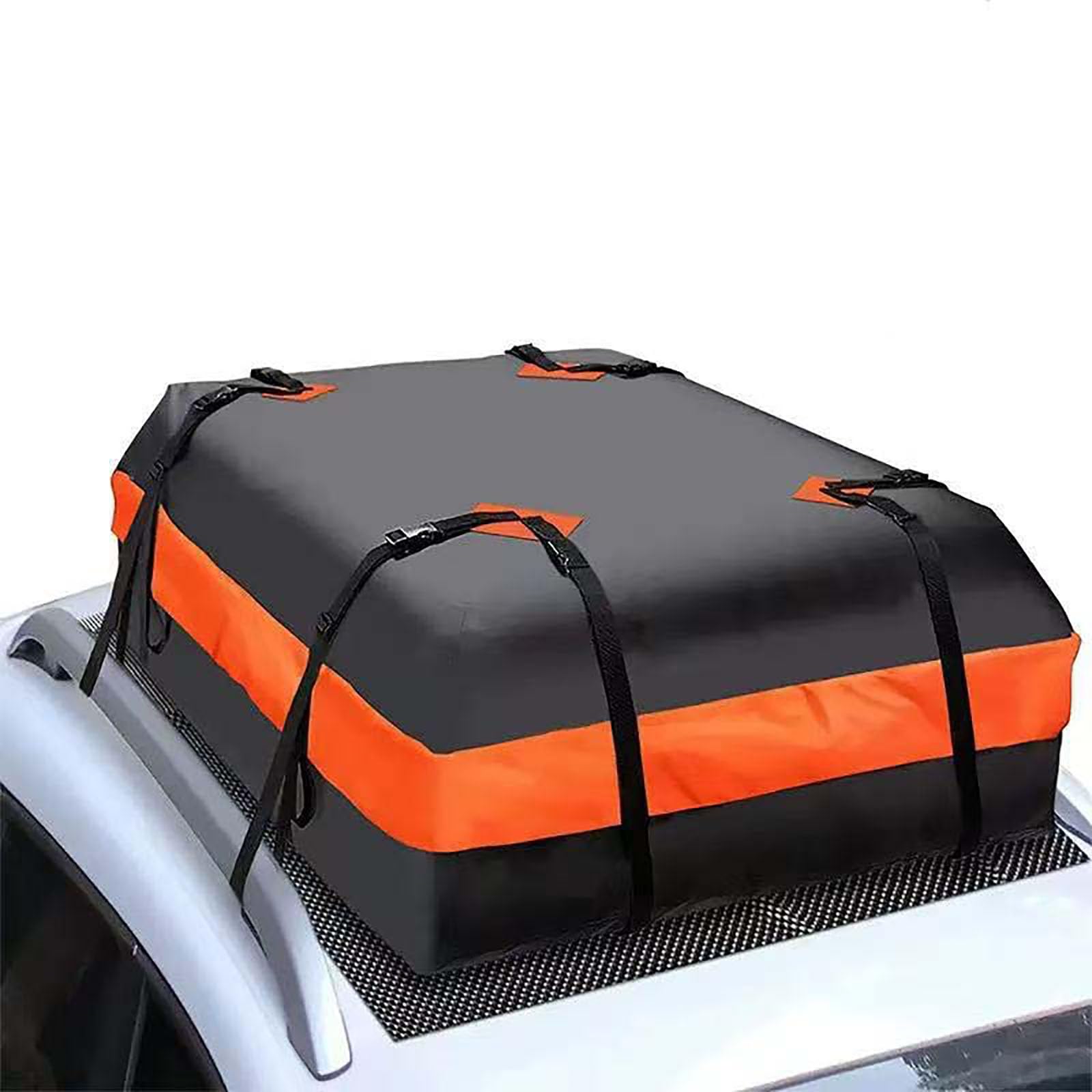YPSQQHD Car Cargo Roof Bag, compatible with Borgward BX3 BX5 BX6 BX7, roof rack storage bag, travel car accessory, with non-slip mat.