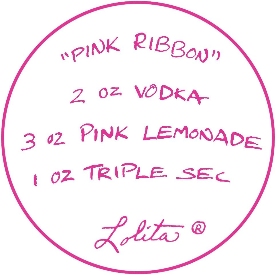 Lolita Love My Martini Glass, Pink Ribbon