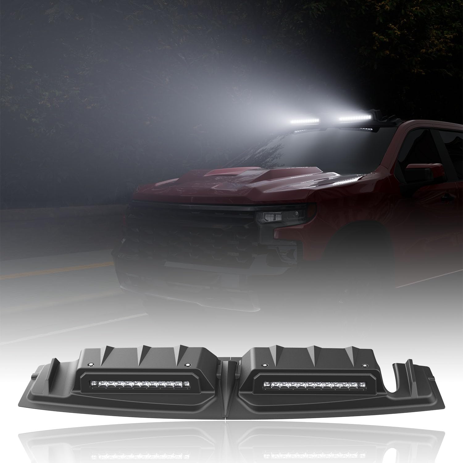 Photo 1 of CZmenghe Roof Top Light Bar for Chevy Silverado GMC Sierra 1500-3500 (2022-2025)