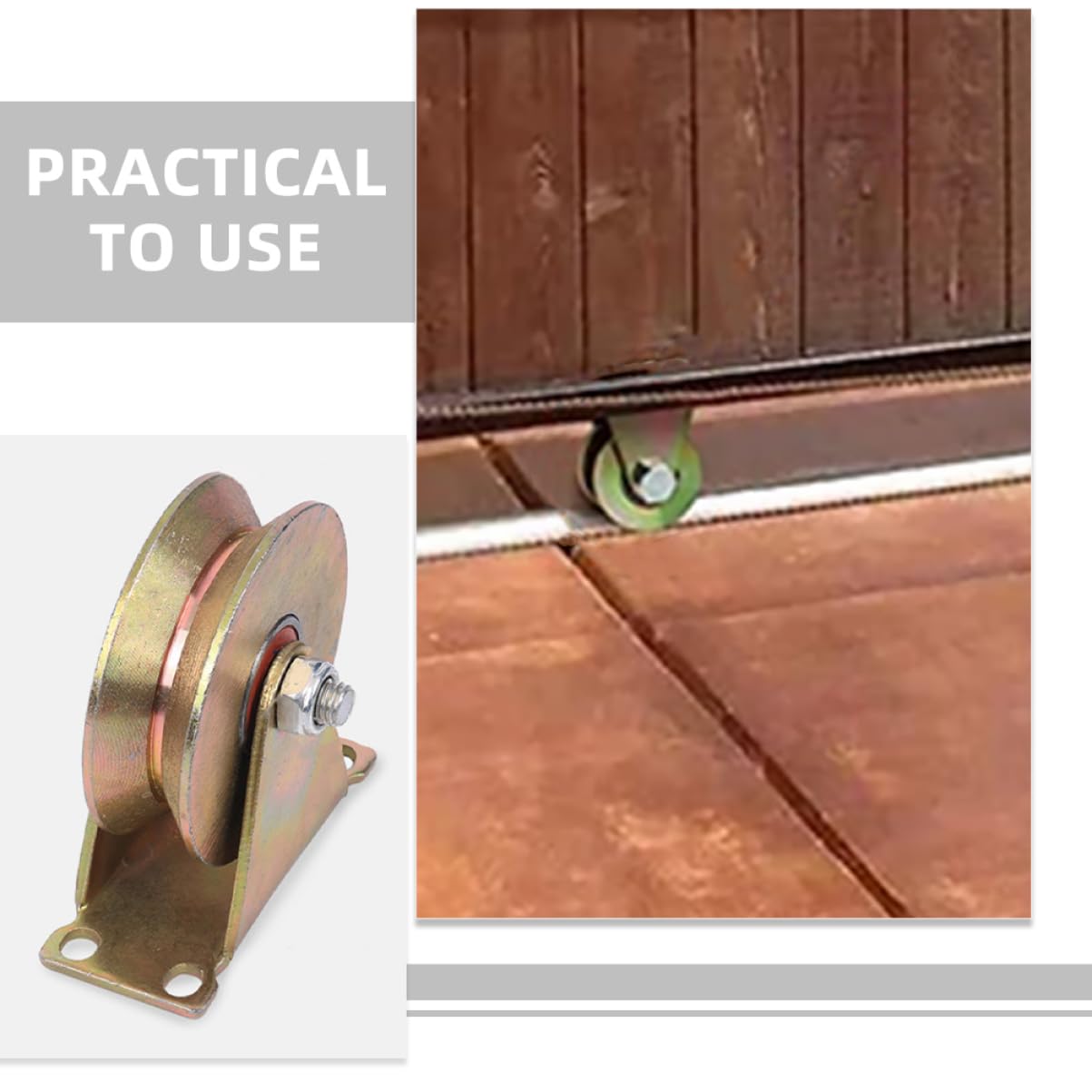 ABOOFAN Cable Pulley Wheel Heavy Duty Traction Pulley for Lifting Systems Smooth Operation Construction Versatile for Industrial Commercial Use