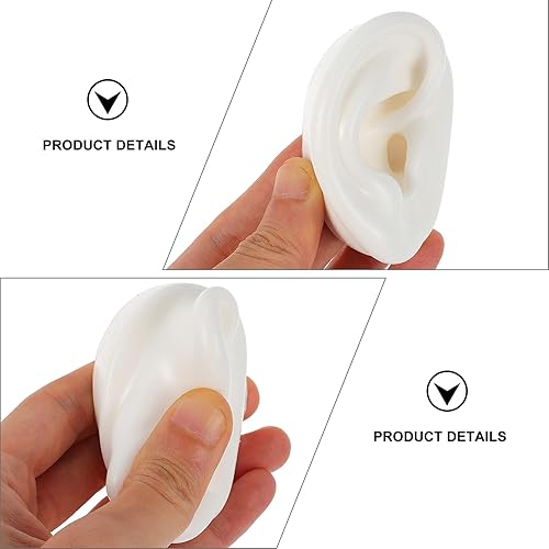 Miniatura 5 de Modelo de oreja de silicona, aretes falsos Earmold, exhibiciones de oído para auriculares, aretes de joyería, accesorios para exhibiciones,