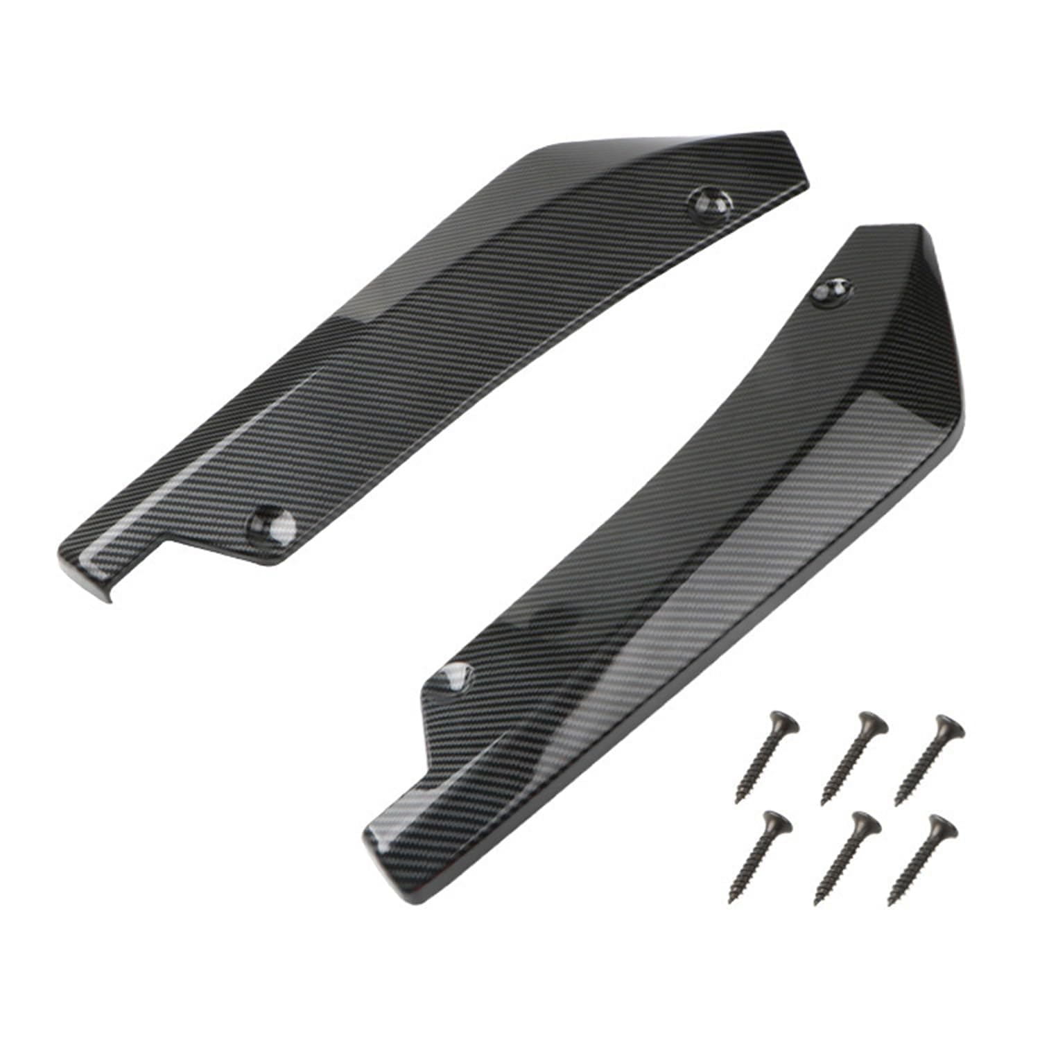 FVVWVRCSX Rear Bumper Splitters Rear, for BMW G42 G87 M2 220i 230i M235i M240i 2012-2023 2024 2025 Lip Aprons Car Side Spats Corner Spoiler Lower Bumper Valance Styling Winglets, carbon fiber