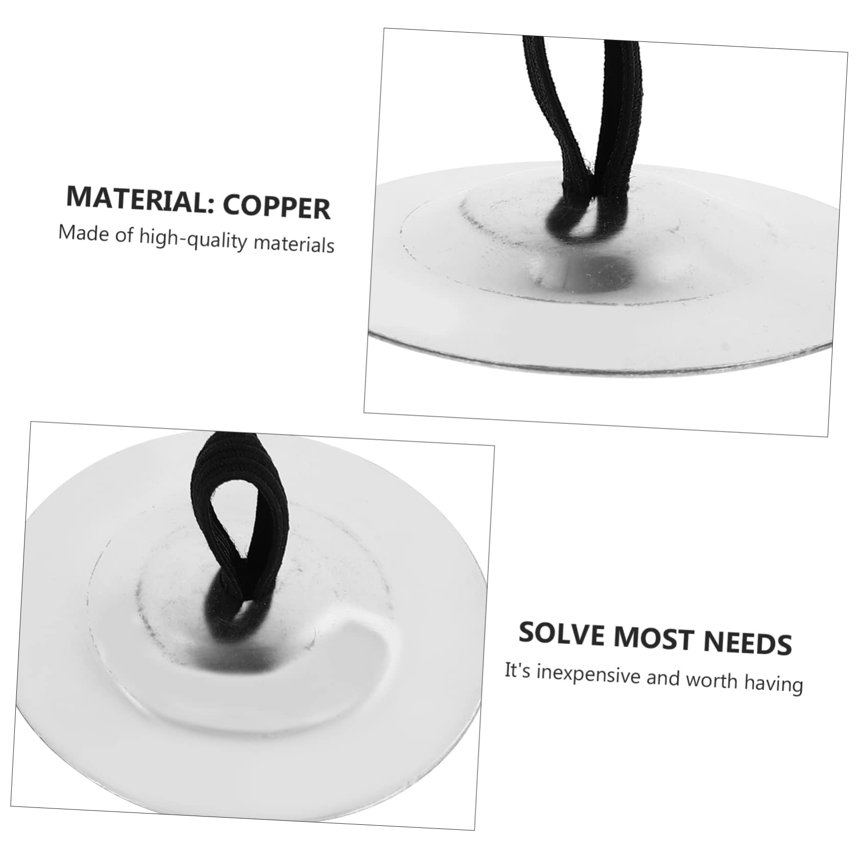 ifundom Struments for Boys and Girls: 4 Pack 5.5cm Mini Cymbals Safe and Easy to Use Finger Zills for Children's Music Educati