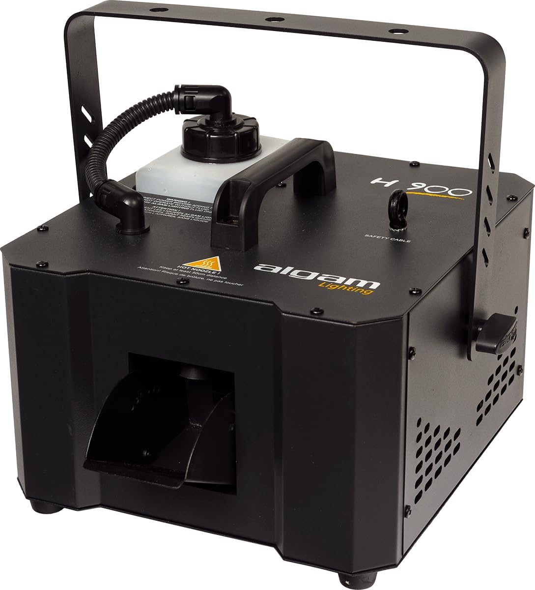 ALGAM LIGHTING H900 - Maszyna dymna 900 W, wejście DMX: XLR, 3-punktowa, 310 x 260 x 250 mm, IP20, pojemność 1,2 l