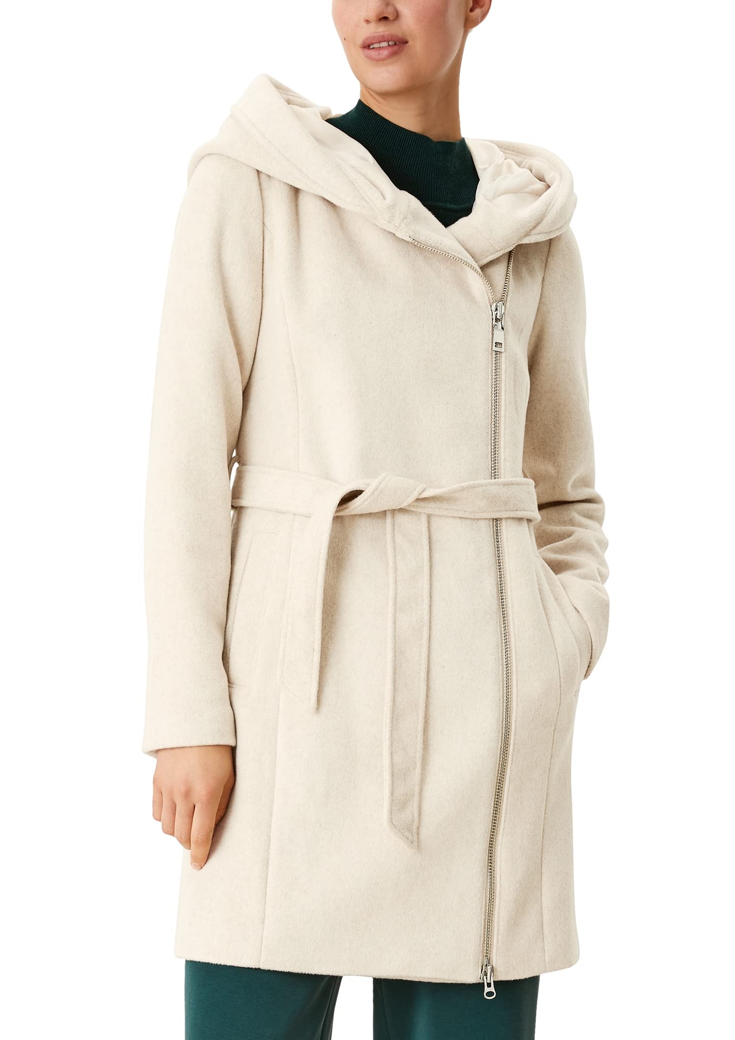 s.Oliver Women's 120.12.109.16.151.2065704 Wool Blend Coat, 81W2, 38