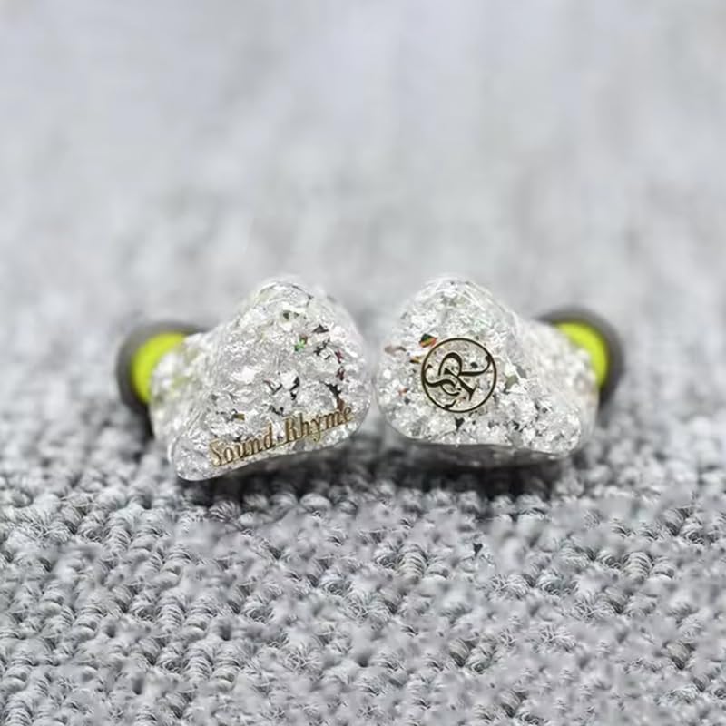 Sound Rhyme DTE500 1Dynamic + 2BA + 2 Electrostatic Drivers Hybrid Audiophile in-Ear Earphone Monitors with 2Pin 0.78mm 3-in-1 Modular Plug 6 Strands OCC Silver-Plated Cable (Silver)