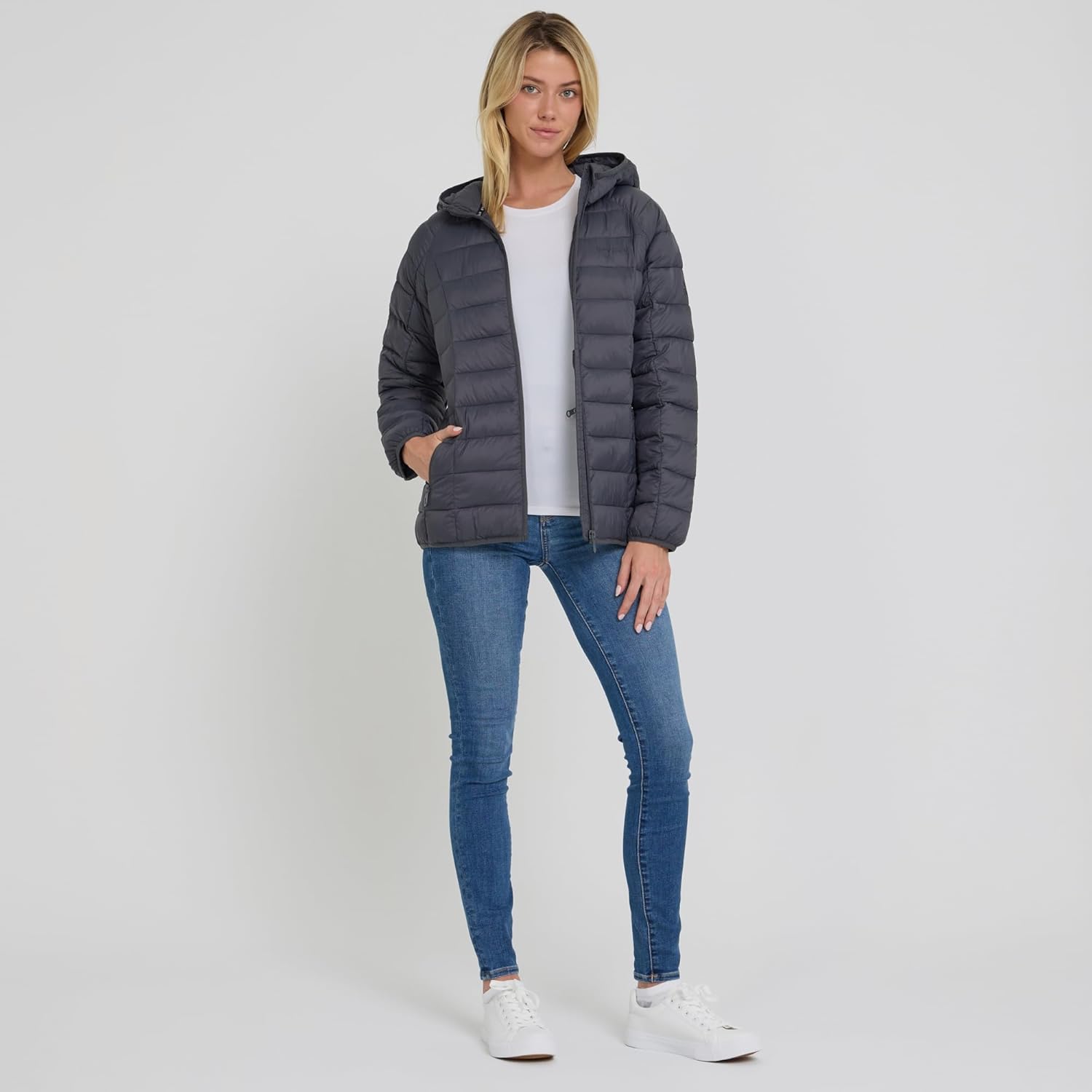 Spyder Packable Puffer Jacket Womens with Hood, Lightweight Full Zip Winter Quilted Womens Puffer Coat - Image 7