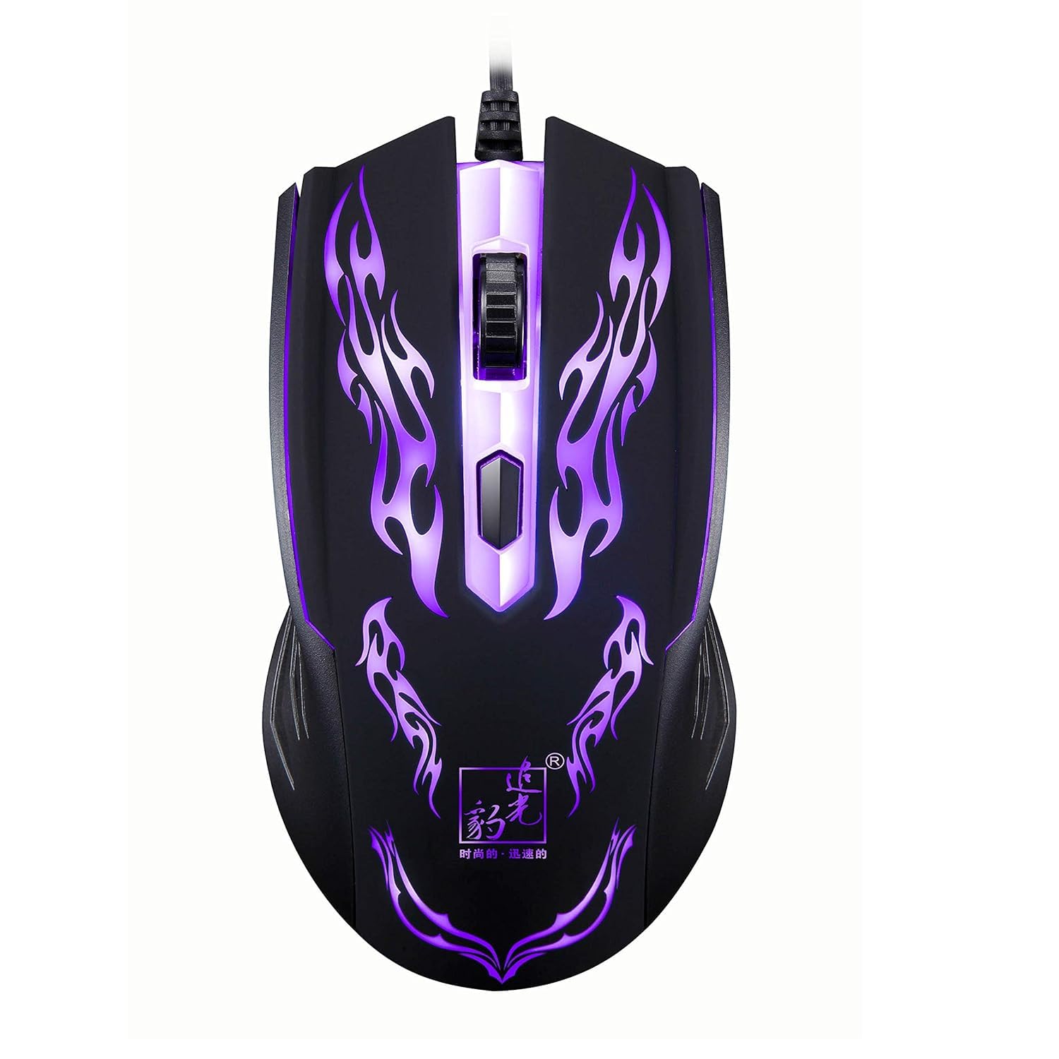 Wired Gaming Mouse with 4-Speed DPI Adjustment (800-1600-2400-3200) – USB Wired Optical Mouse with 6 Buttons, Ergonomic Design, Comfortable Grip for PC Laptop Desktop Gamers