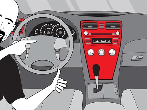 Miniatura 9 de Rvinyl Dash Kit Decal Trim Compatible with Mazda 626 1998-2002 - Camo (Red Carmine Flecktarn)