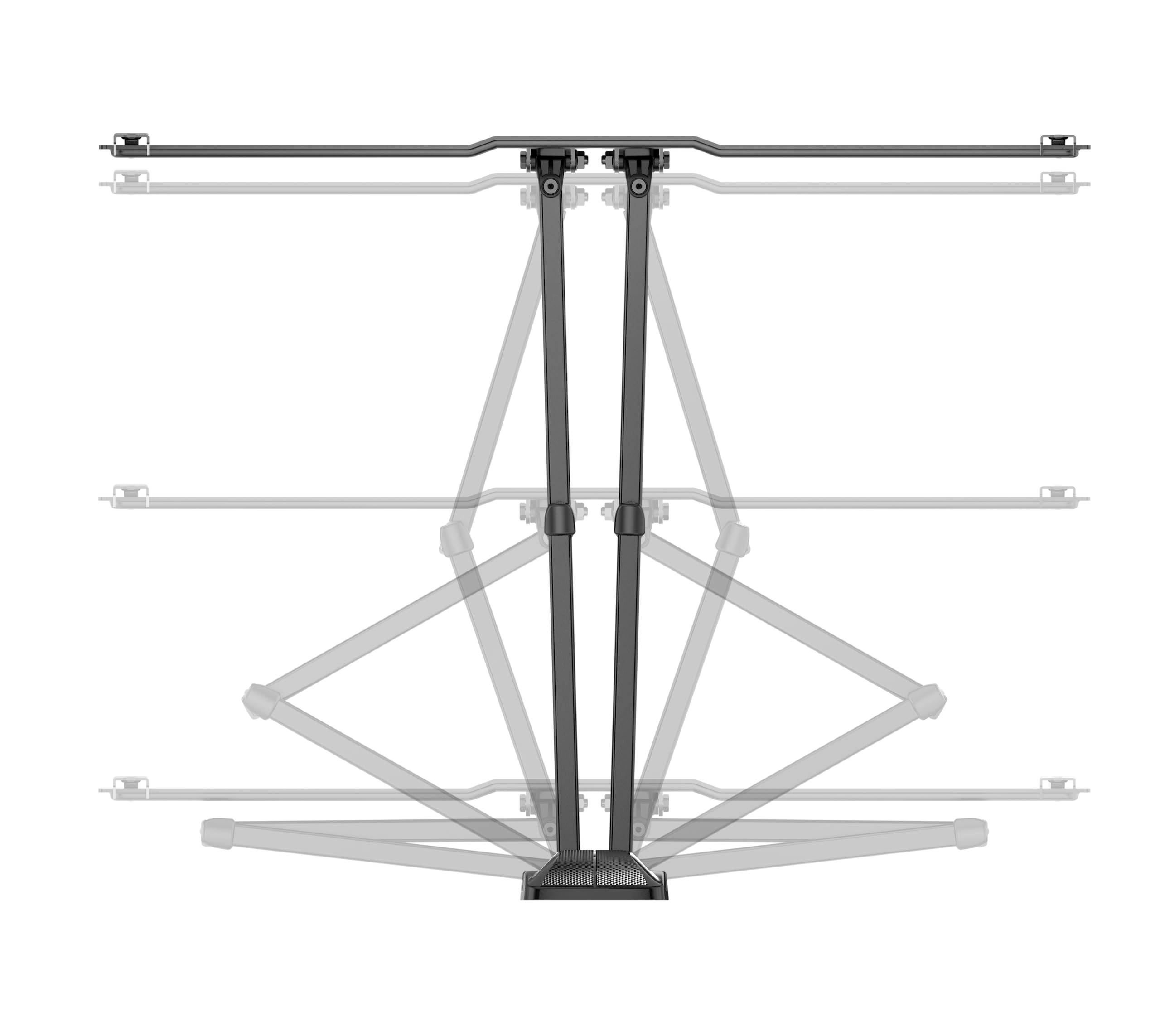 Meliconi FLATSTYLE FDRP600, Supporto TV Parete a Doppio Braccio e Doppia Inclinazione, Staffa per TV a Schermo Piatto da 40" a 82", Attacco VESA 300-400-600x400, Portata 45 Kg, Nero | Doppia Inclinazione, Staffa TV 40" a 82", Attacco VESA 300-400-600x400,