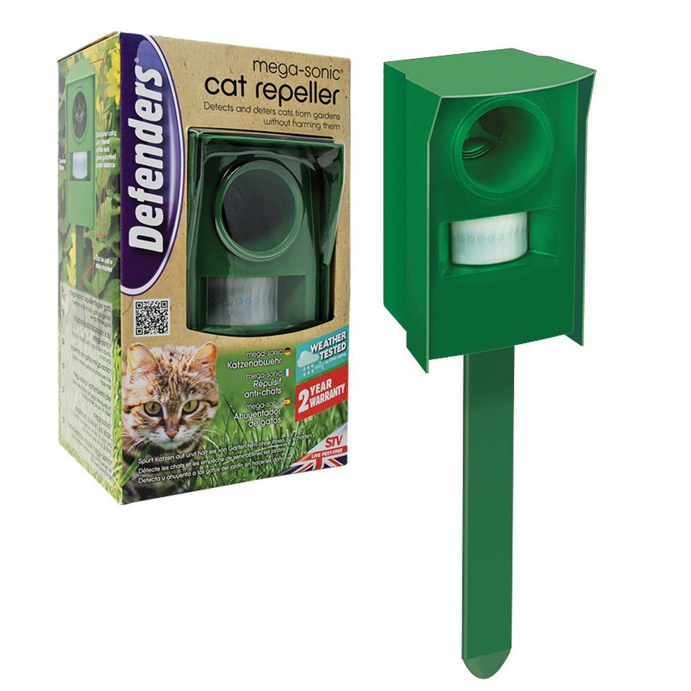 Repelente mega sonico para gatos Altuna para ahuyentar animales del huerto