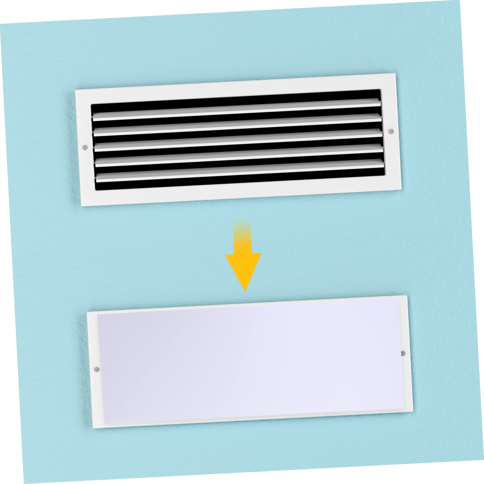 ORFOFE 4piezas Cubierta Magnética Para Ventilación De Ventilador Para Pared Suelo y Techo y Reutilizable Para Hogar y Oficina