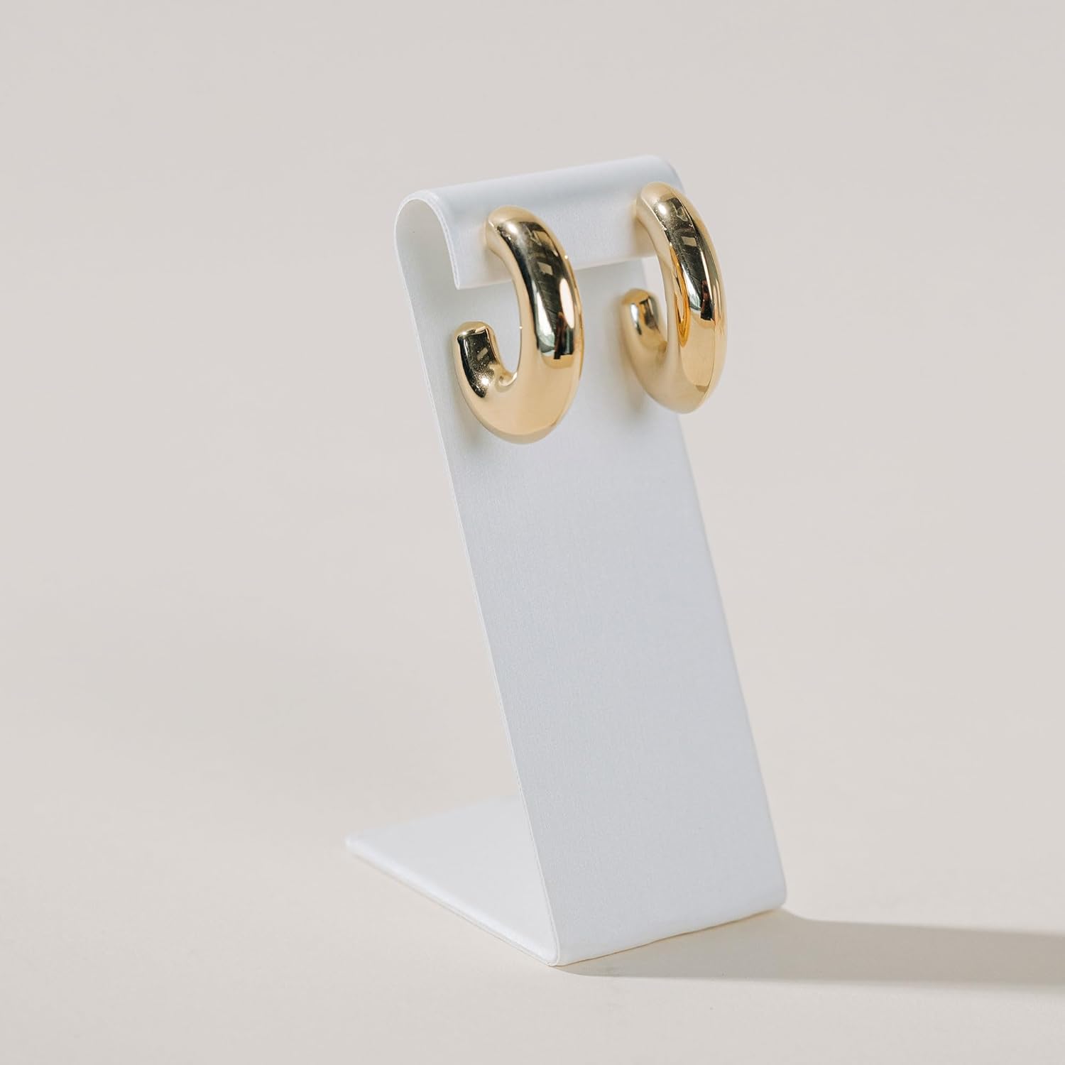 18k Gold Plated Earring for Women, Chunky, Hypoallergenic Jewelry Ideal for Gift - Image 4