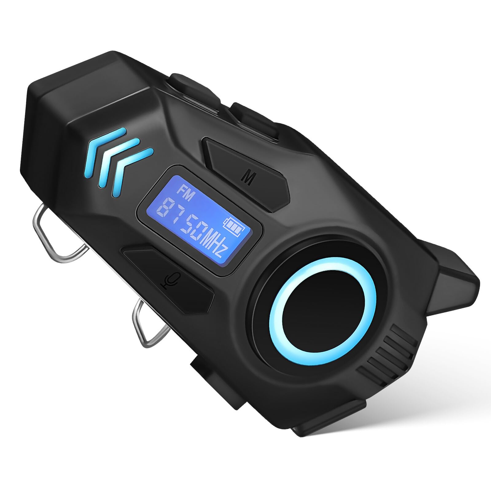 SHINEOFI Auricolare Moto Wireless 6.0 per Casco con Microfono, Ip65, 800mah, Comfort Ergonomico per Escursioni Motociclistiche Quotidiane