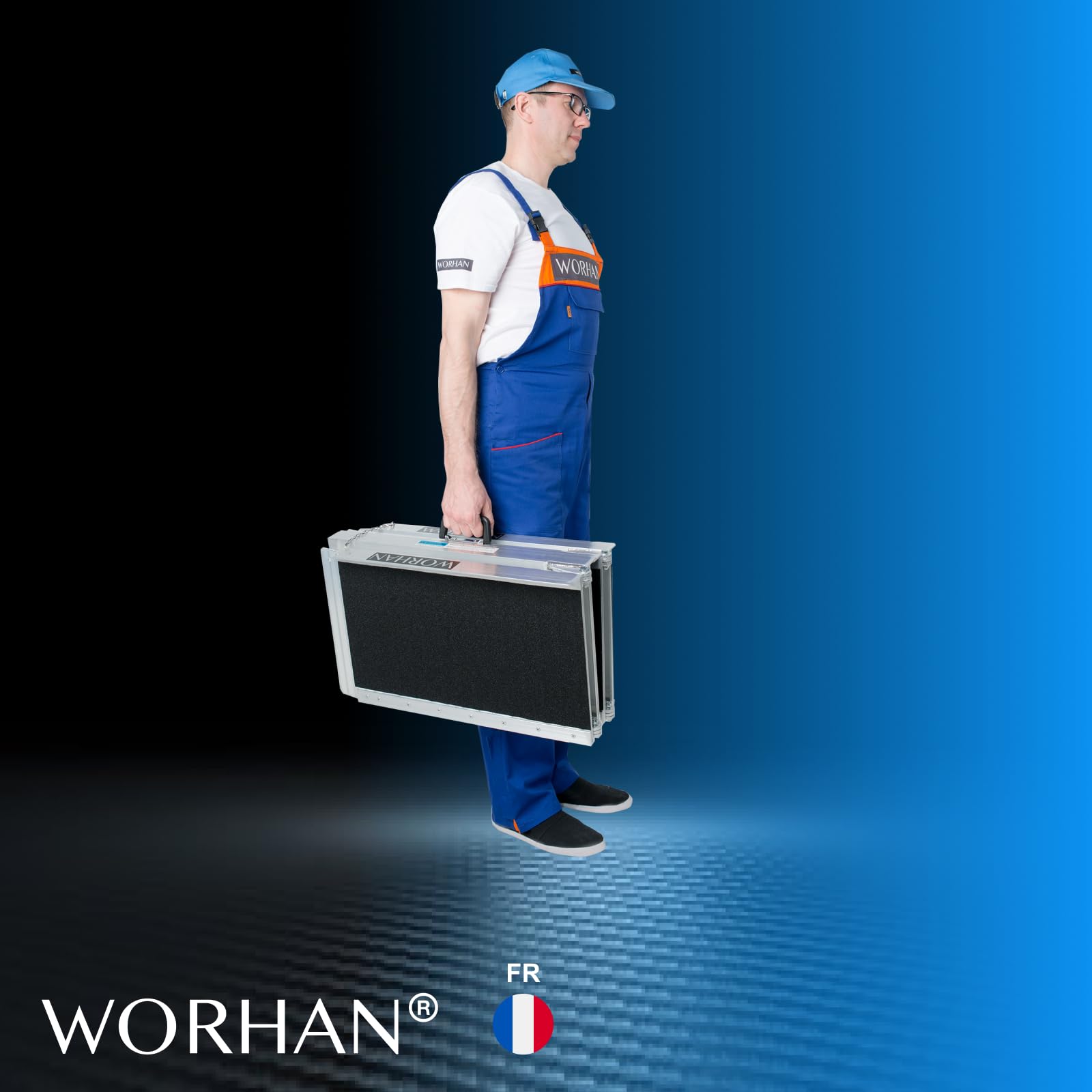 Rampe 1.22m Alu Pliable Valise Aluminium pour Fauteuil Roulant Chargement Scooter Plate-Forme Fonction Antidérapante Elevée Neuf R4J