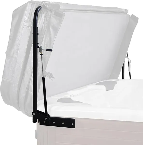 GarveeLife Hydraulic Swimming Pool Spa Cover Lift, Hot Tub Cover Lift, Adjustable Width 69"-96.5", Mounted on Both Top Sides, for Various Sizes of Rectangular Bathtubs, Hot Tubs & Spas